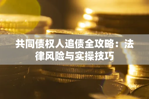 武汉共同债权人追债全攻略：法律风险与实操技巧