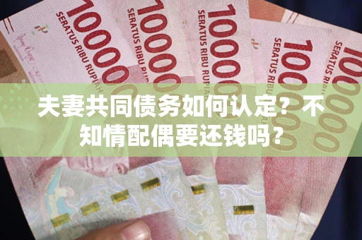 武汉夫妻共同债务如何认定？不知情配偶要还钱吗？