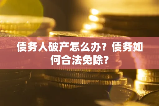 武汉债务人破产怎么办？债务如何合法免除？
