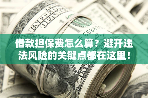 武汉借款担保费怎么算？避开违法风险的关键点都在这里！
