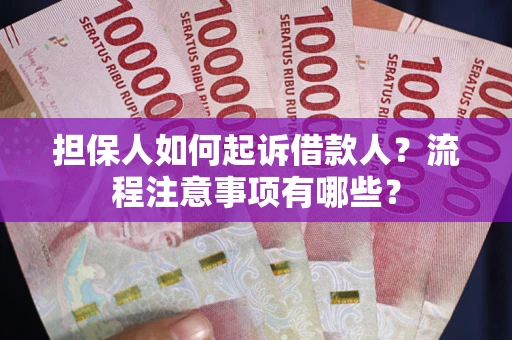 武汉担保人如何起诉借款人？流程注意事项有哪些？